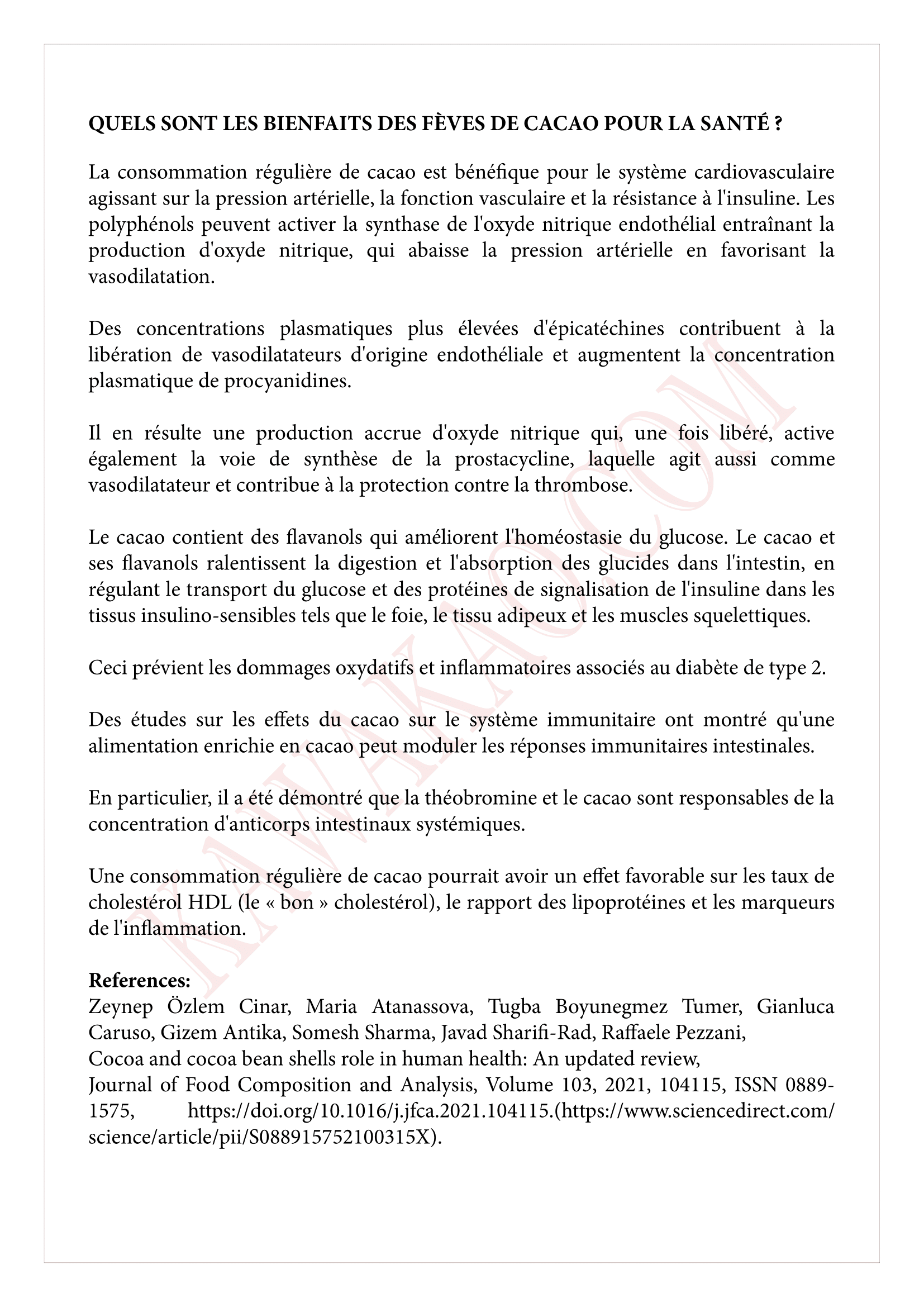 bienfaits tisane cacao page 3