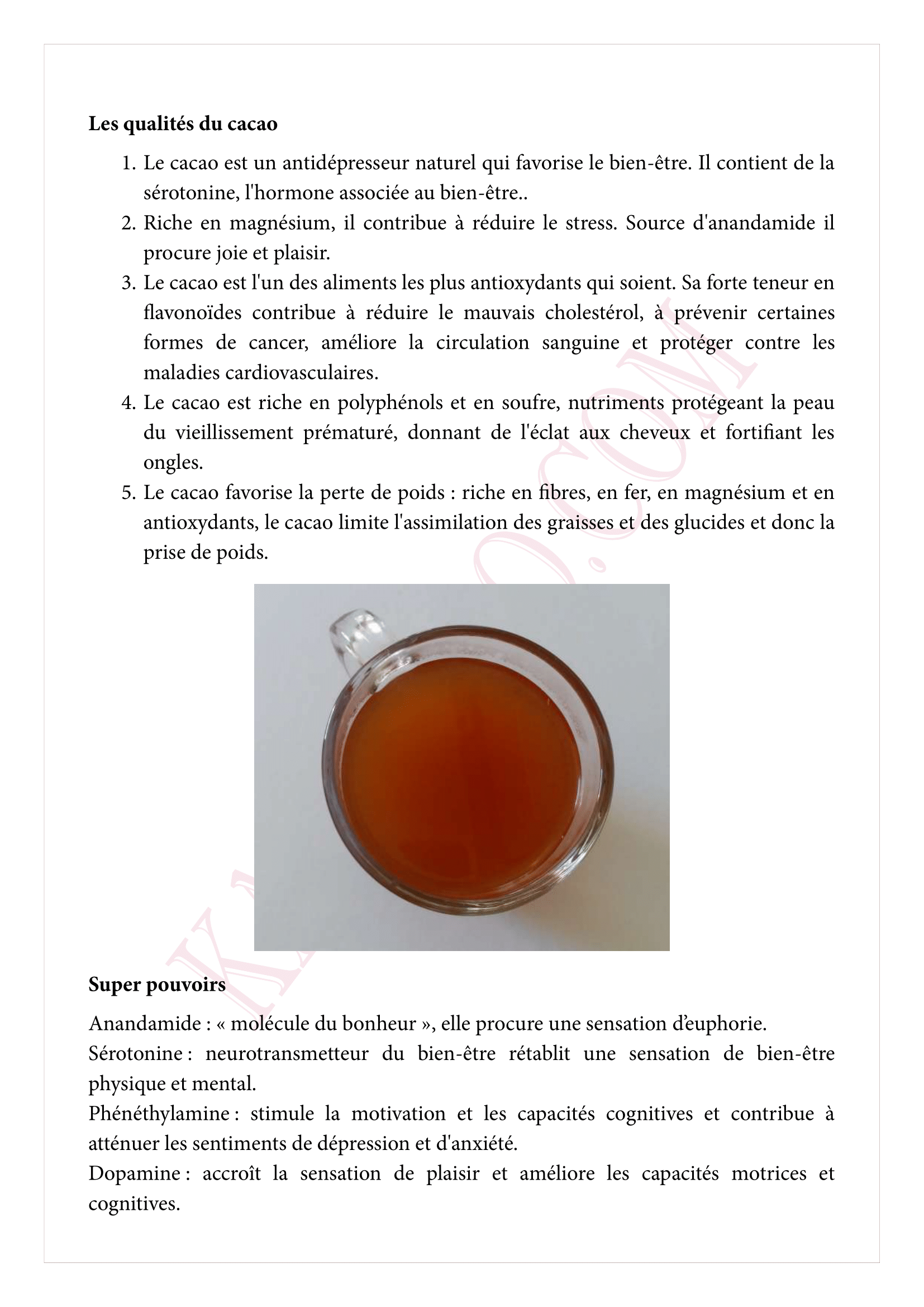faq tisane cacao page 2